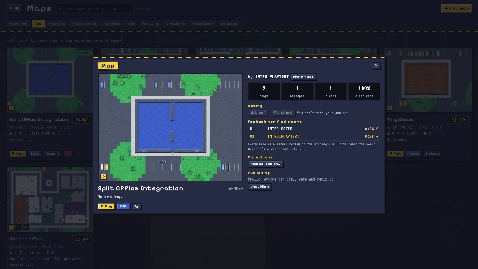 BREACHPOINT screenshot: Coming after launch (free online update): community maps to browse, rate and remix